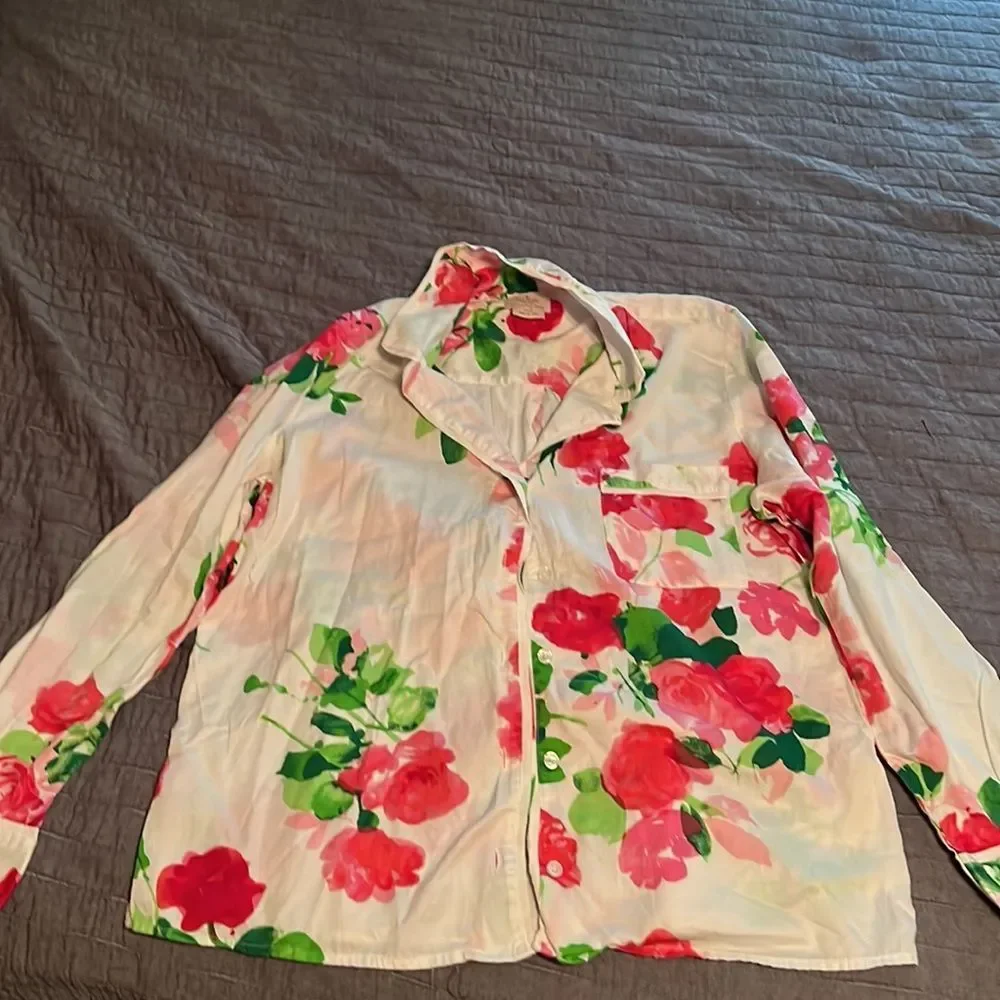 Kate spade floral pajama top